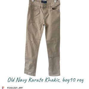 Old Navy Karate Khakis, boy size 10